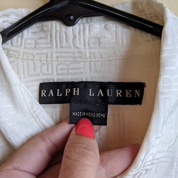 Ralph Lauren Silk Button down blouse - Picture 2 of 7